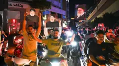 تظاهرات هواداران حزب الله در بیروت 