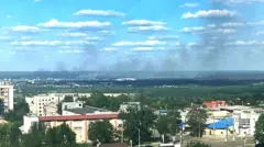 View of Severodonetsk from Lysychansk