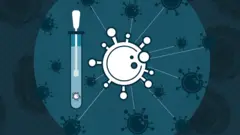 Covid molecule and test kit artwork