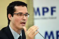 O então procurador Deltan Dallagnol durante apresentação na sede da Procuradoria Geral da República, em Brasília, em março de 2015