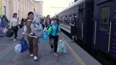Евакуаційний потяг з Харкова - фото ілюстративне