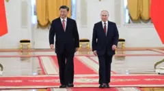 Şi ve Putin basına yapılacak açıklamaya birlikte geldi