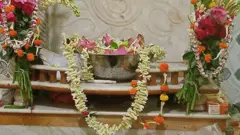 কলকাতার একটি প্রাচীন ধর্মঠাকুরের মন্দিরে পুজোর আয়োজন