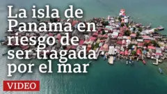 La isla de Panamá en riesgo de ser tragada por el mar