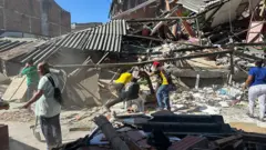 Danos causados pelo terremoto na cidade de Pereira.