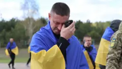 украинские военнопленные, освобожденные в рамках обмена