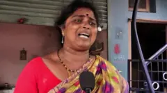 తిరుపతిలో ఇళ్లకు బీటలువారాయంటూ ఆందోళన చెందుతున్న ప్రజలు