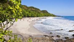 Praia em Nicoya, na Costa Rica