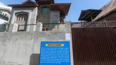  property of Syed Shakeel son of Hizb Chief Syed Salahuddin,in Ram Bagh
