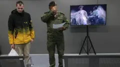 M﻿oskova'da seferberlik merkezinde teslim anı