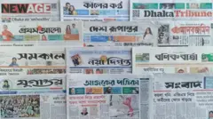ঢাকা থেকে প্রকাশিত সংবাদপত্র।