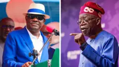 Nyesom Wike and Bola Tinubu