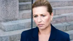 La primera ministra de Dinamarca habló de la preocupación de su gobierno por los drones.