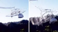 El derrumbe del telescopio de Arecibo