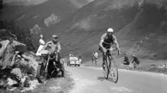 Le champion cycliste italien Gino Bartali.