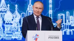 Rossiya Prezidenti Putin Rossiya sanoatchilar va tadbirkorlar ittifoqi (RSPP) s’ezdida, 26 mart