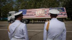 Un desfile militar en Irán con motivo del aniversario del Día del Ejército de Irán.