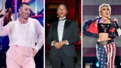 Sam Smith, Janelle Monáe and Miley Cyrus