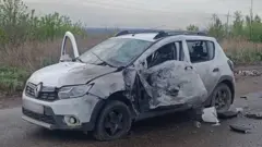 На Харківщині росіяни скинули дрон на автомобіль із жінками 