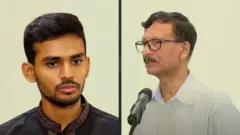 উপদেষ্টা আসিফ মাহমুদ সজীব ভূঁইয়া ও উপদেষ্টা মো. তৌহিদ হোসেন