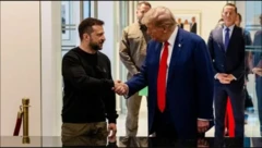 Zelensky iyo Trump intii lagu jiray kulan dhawaan ka dhacay New York
