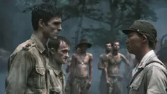 Jacob Elordi interpreta um soldado na série da Prime Video