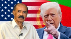 Pirezidant Isaayyaas (bitaan) fi pirezidant Tiraamp (mirgaan)