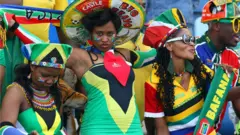 Des supporteurs des Bafana Bafana