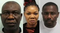 Sen Ike Ekweremadu, im wife Beatrice and Dr Obinna Obeta