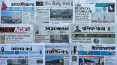 আজ ঢাকা থেকে প্রকাশিত যত পত্রিকা