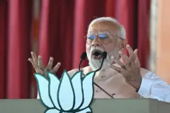 উধমপুরে এক জনসভায় মি.  মোদী বিরোধী নেতাদের খাদ্যাভ্যাসের প্রসঙ্গটি তোলেন - ফাইল ছবি