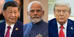 ٹرمپ، مودی، شی جنپنگ 