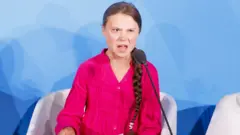 Greta Thunberg, the 16-years-old climate activist from Sweden, addresses world leaders at the start of the 2019 Climate Action Summit