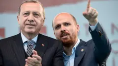 Cumhurbaşkanı Recep Tayyip Erdoğan ve oğlu Bilal Erdoğan 