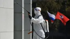 Россия, коронавирусдан дезинфекция