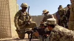 US troops train Afghan army in Helmand in 2016