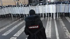 Демонстрант в Москве