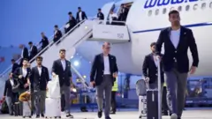 تیم ملی فوتبال ایران بامداد یکشنبه وارد فرودگاه بین‌المللی تیخوانا مکزیک شد