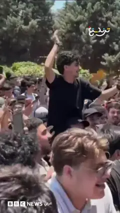 احتفال طلاب لبنان بعد إلغاء الامتحانات