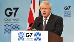 Minisitiri w'intebe w'Ubwongereza Boris Johnson