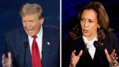 Kamala Harris da Trump 