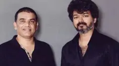 நடிகர் விஜய்யுடன், வாரிசு தயாரிப்பாளர் தில் ராஜு