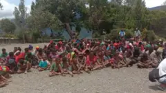 pengungsi, intan jaya, papua