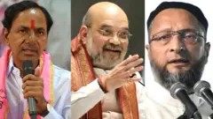 केसीआर, अमित शाह और मोदी