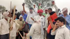 राजस्थान में आरक्षण की मांग को लेकर विरोध प्रदर्शन