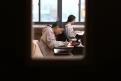 South Korean students taking Korean CSAT