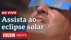 Ao vivo: acompanhe o eclipse solar total