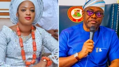 Queen Naomi and Oyo state govnor Seyi Makinde