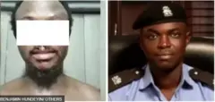 Ọkùnrin náà àti Agbẹnusọ Ọlọ́pàá Eko, Benjamin Hundeyin