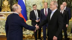 переговоры Путина и Пазешкиана в Кремле 